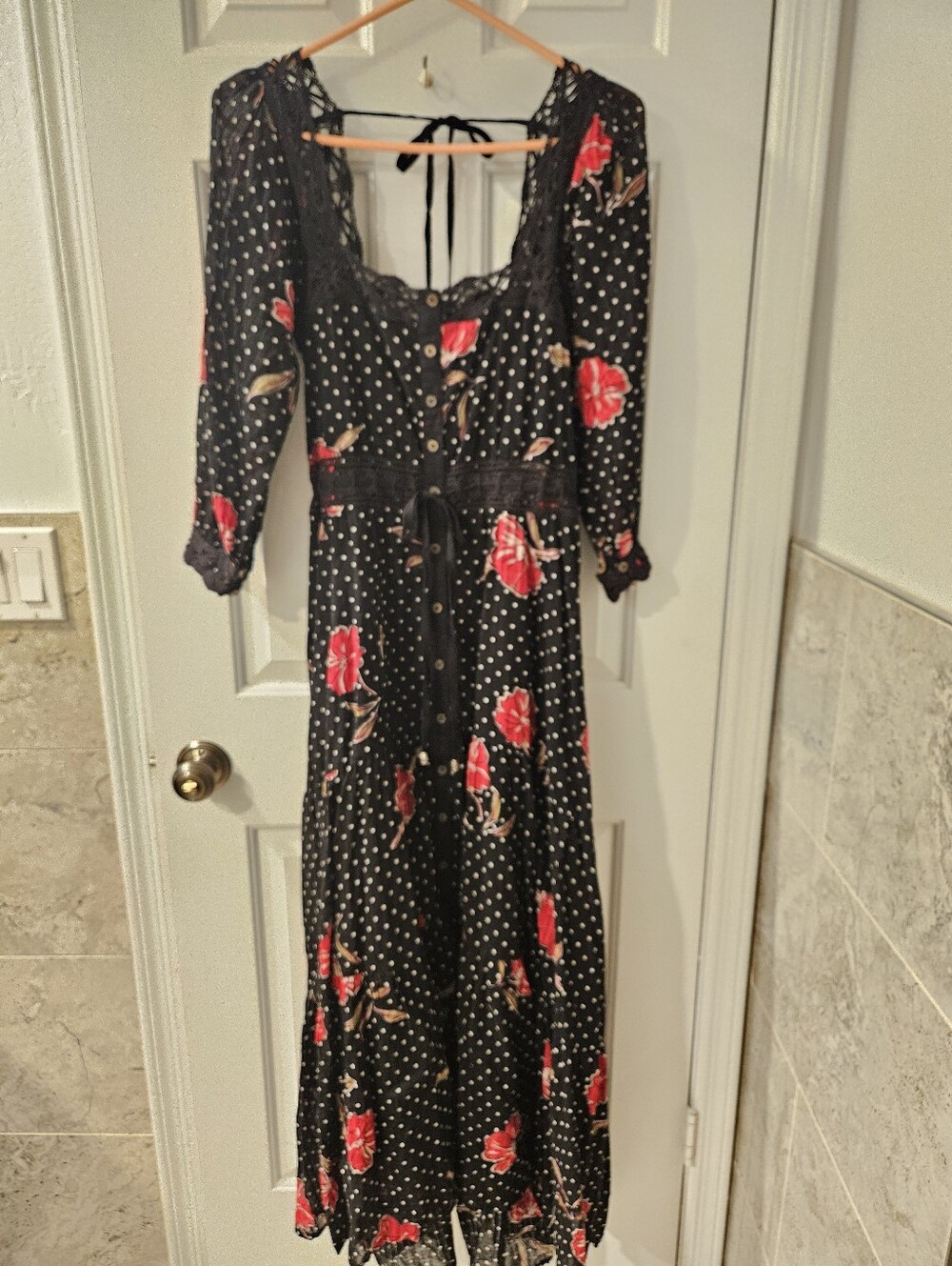 Free People Morning Meadows Long Sleeve Maxi sM - Picture 5 of 11